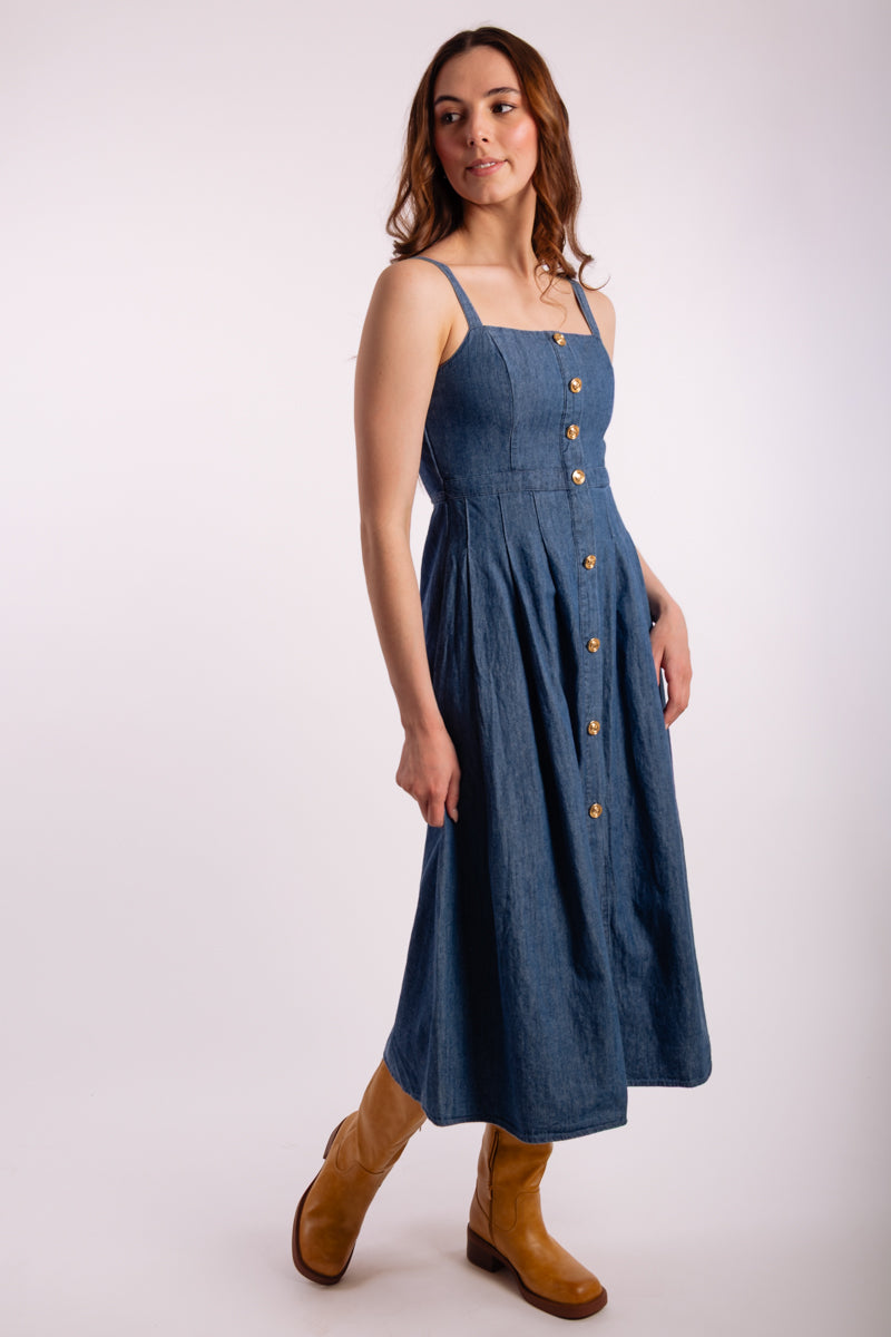 Denim Dream Midi Dress - DNM