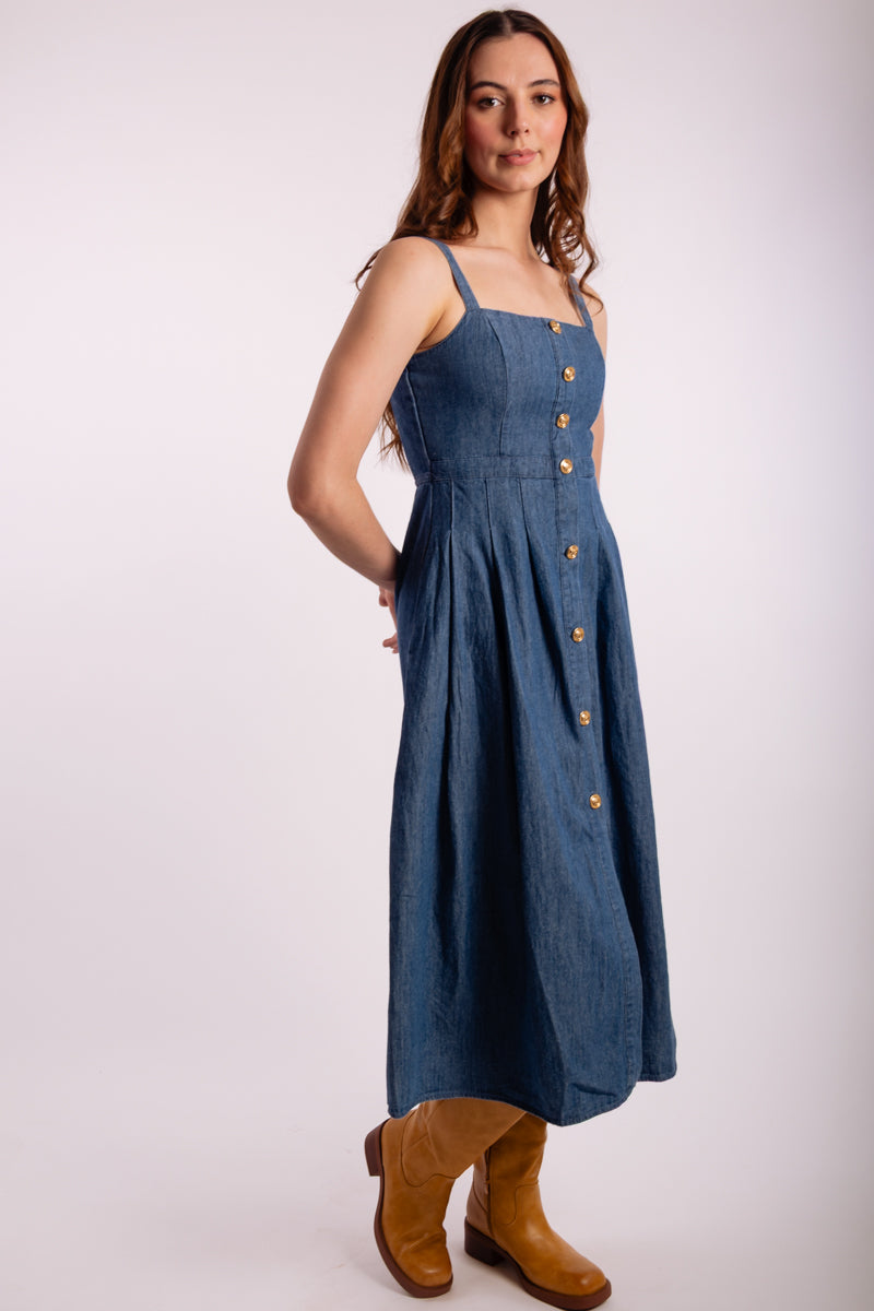 Denim Dream Midi Dress - DNM