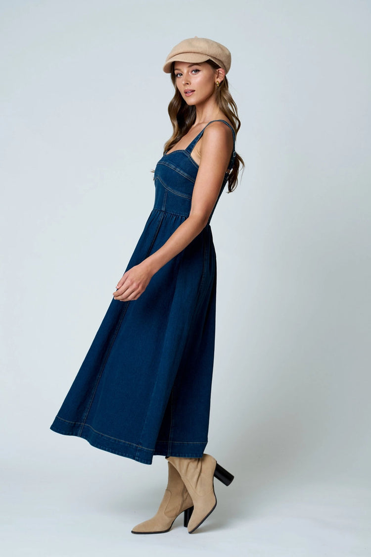 Denim Midi Dress - DNM