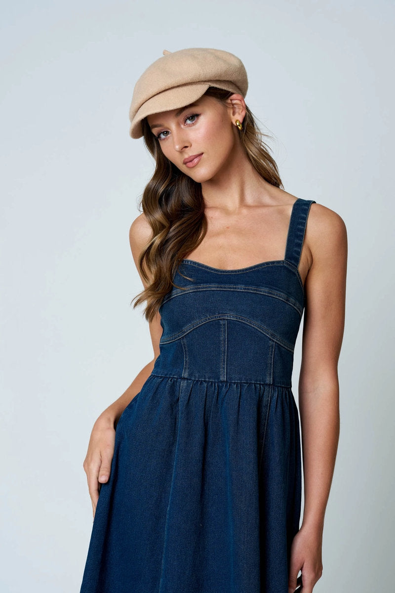 Denim Midi Dress - DNM
