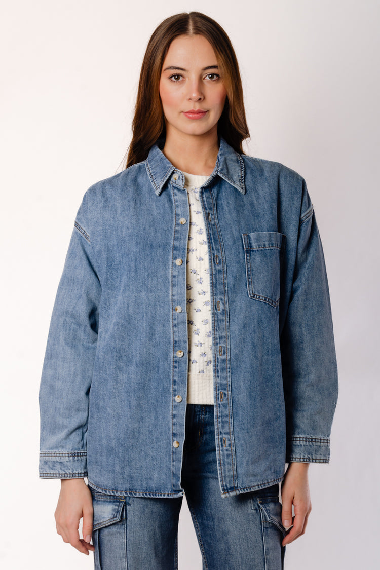Oversized Denim Shirt - MDN