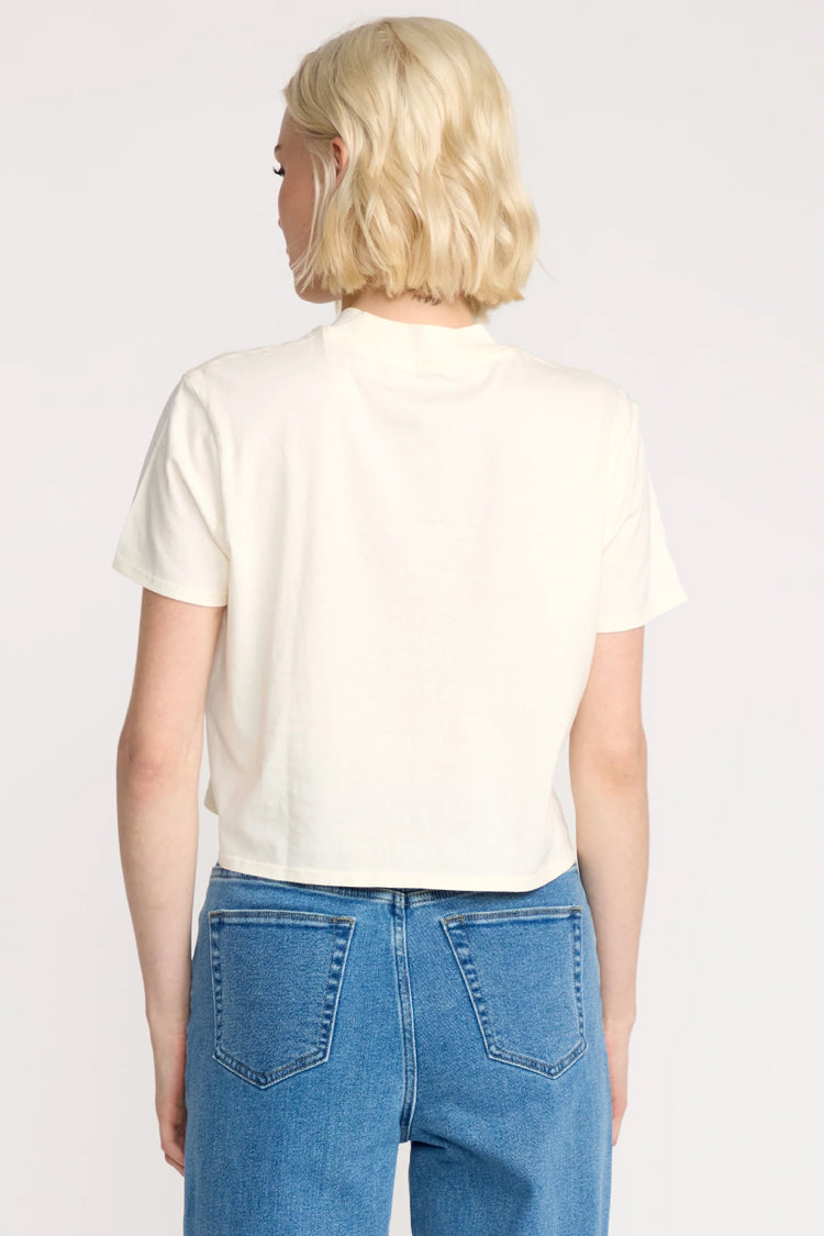 Dial Crop Tee - Bone