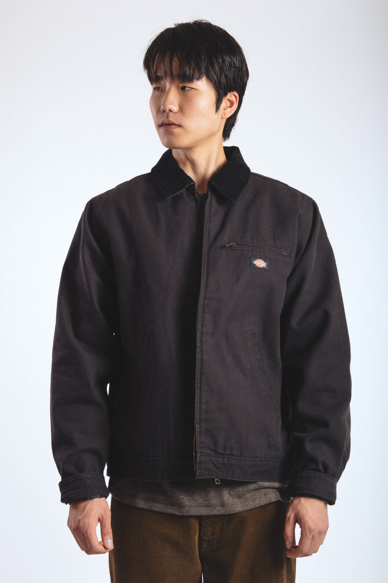Blanket Lined Canvas Jacket - BLK