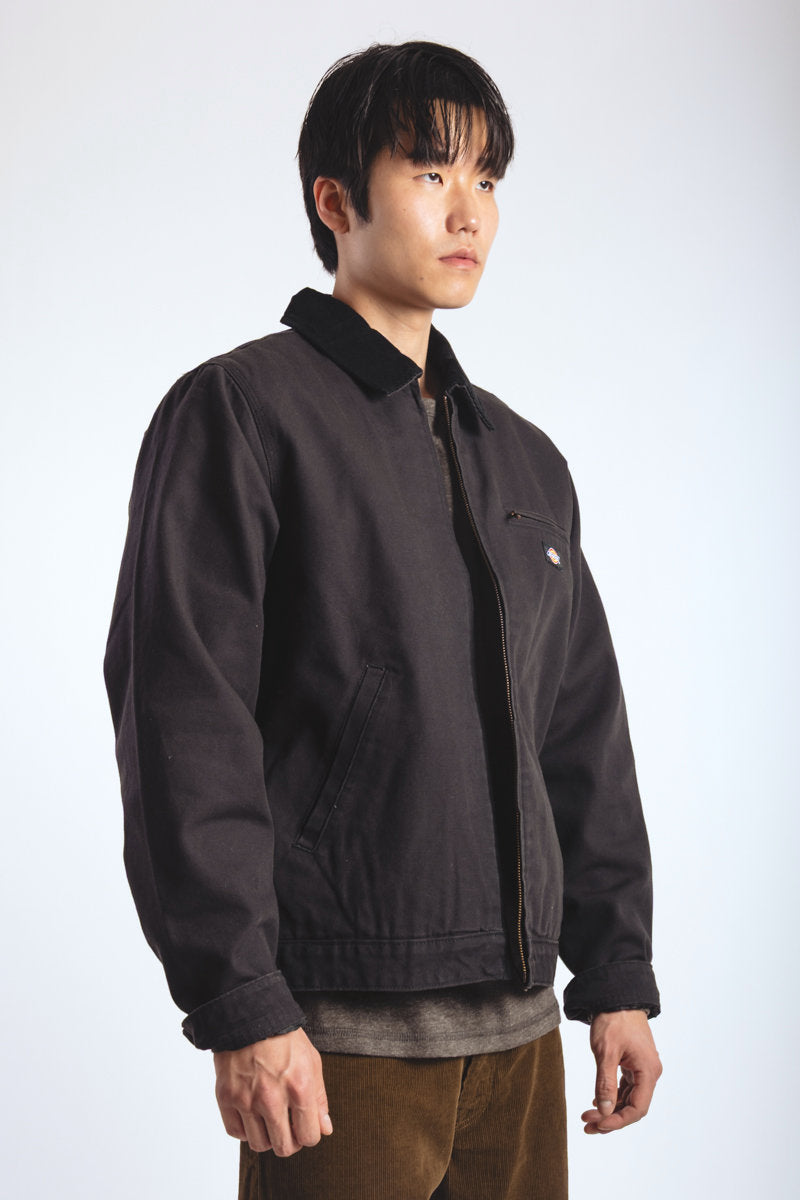 Blanket Lined Canvas Jacket - BLK