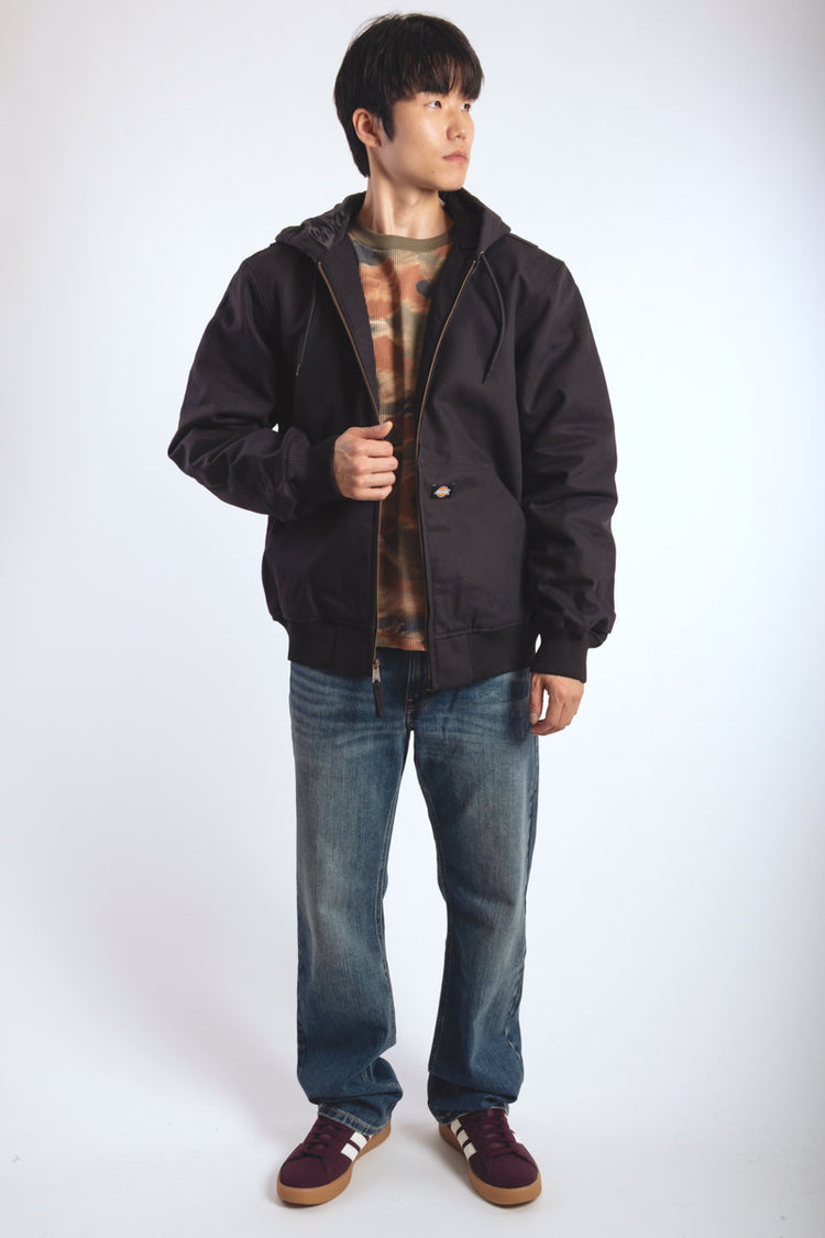 Hooded Duck Bomber Jacket - BLK