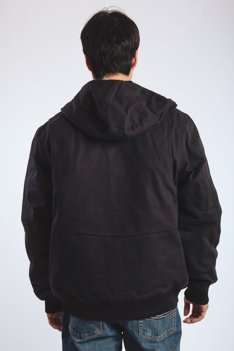 Hooded Duck Bomber Jacket - BLK