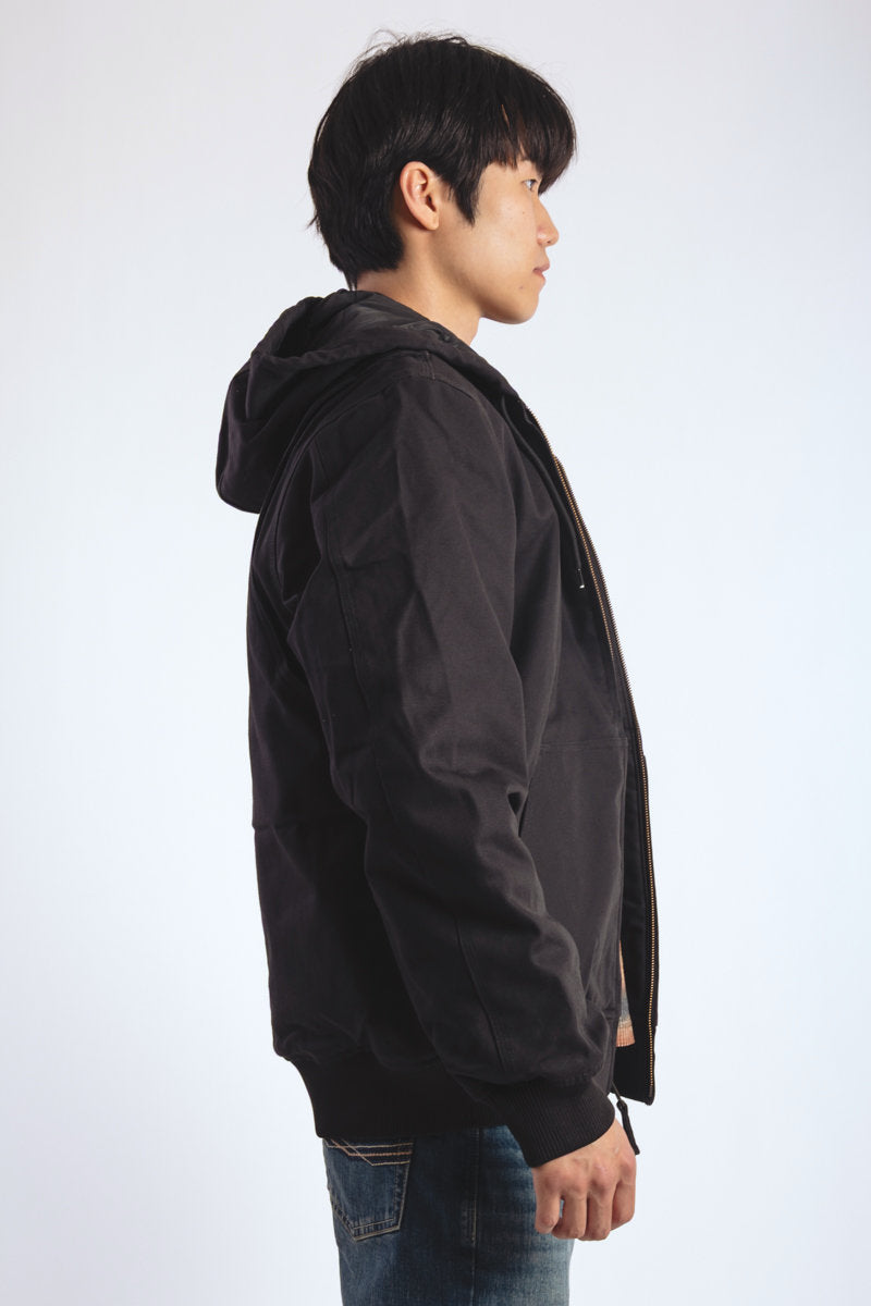 Hooded Duck Bomber Jacket - BLK