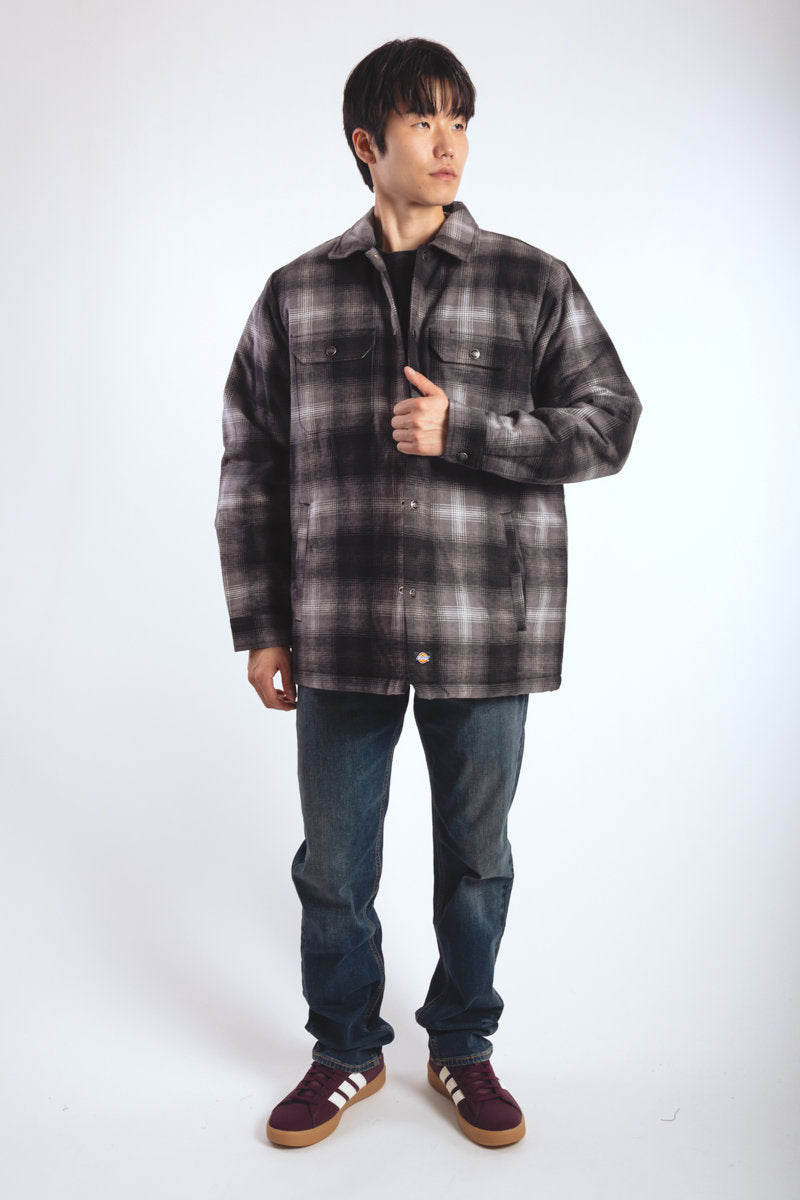 Insulated Plaid Shirt Jacket - ALL