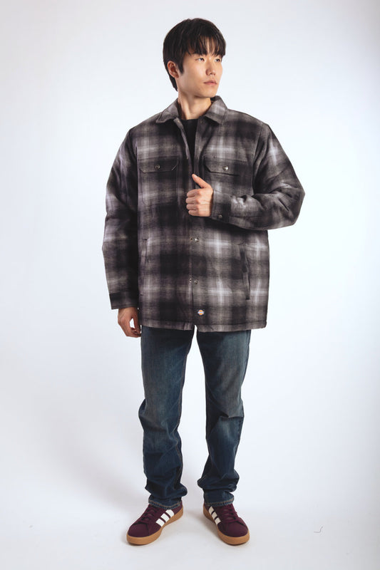 Insulated Plaid Shirt Jacket - ALL