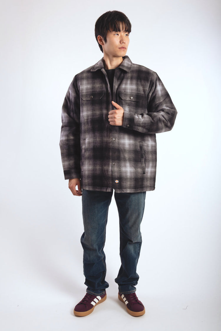 Insulated Plaid Shirt Jacket - ALL