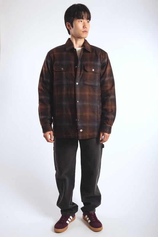 Insulated Plaid Shirt Jacket - TOB