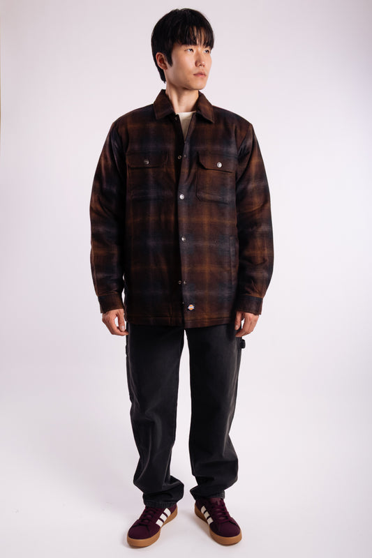 Insulated Plaid Shirt Jacket - TOB