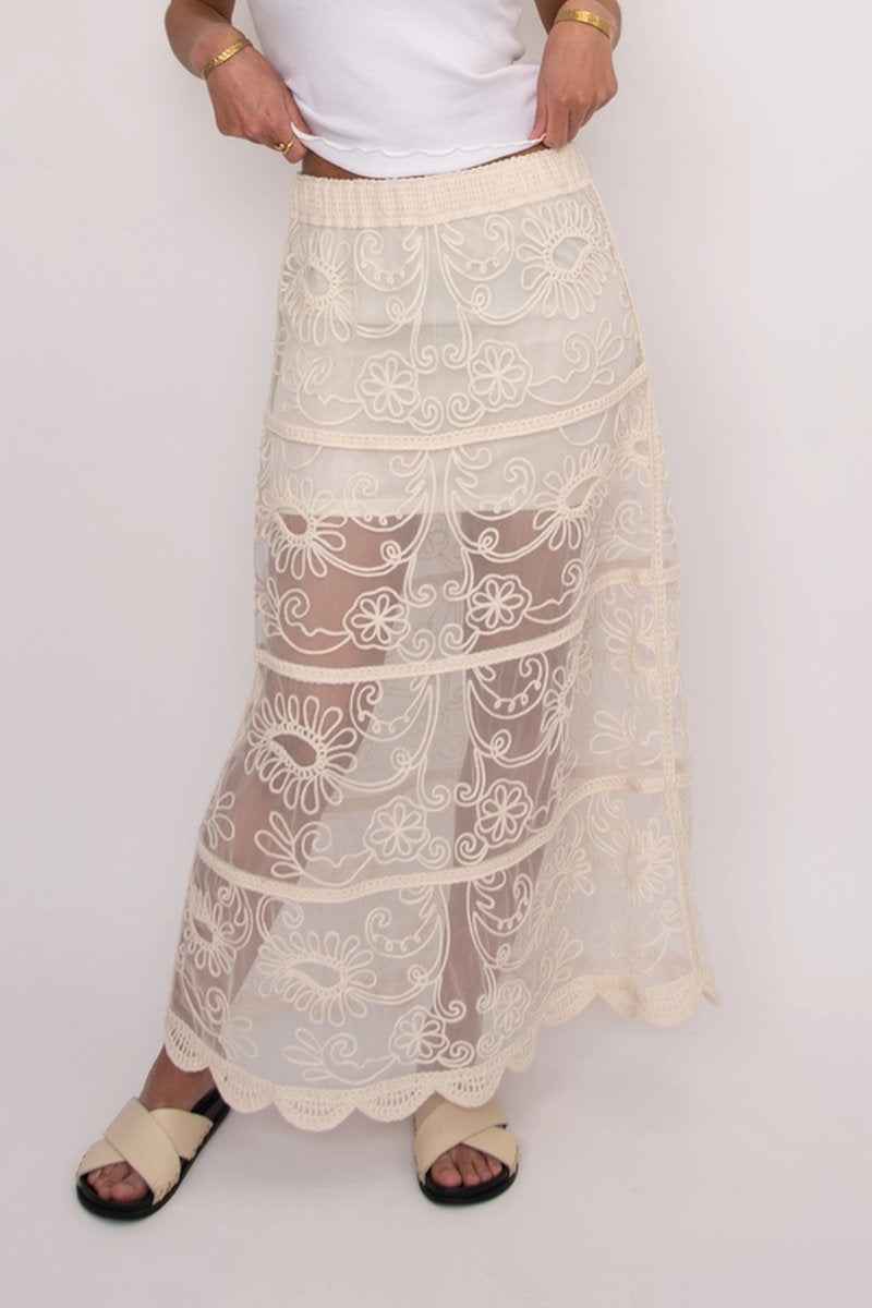 Dilla Pull-On Maxi Skirt - NAT