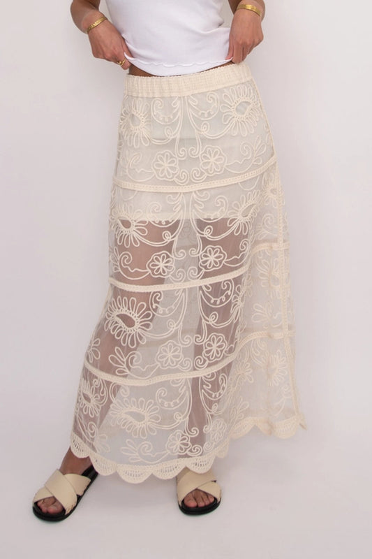 Dilla Pull-On Maxi Skirt - NAT