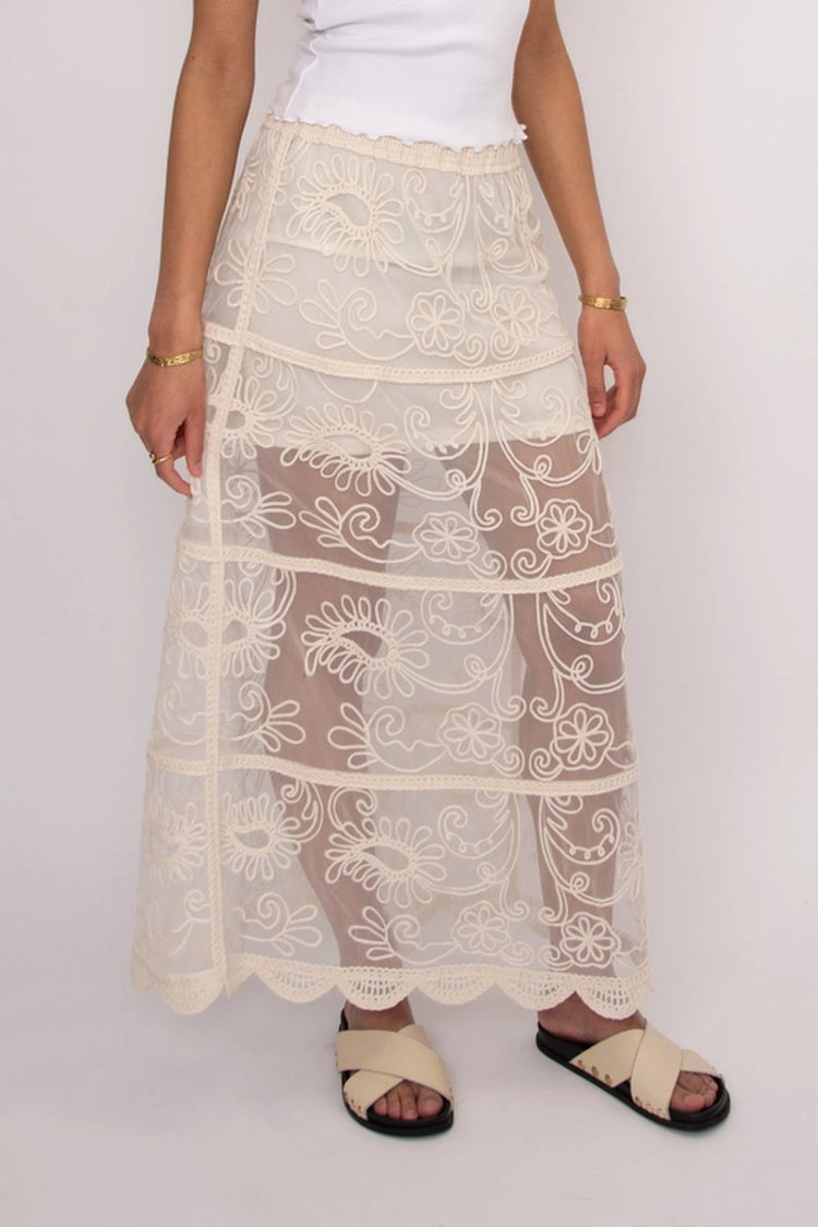 Dilla Pull-On Maxi Skirt - NAT