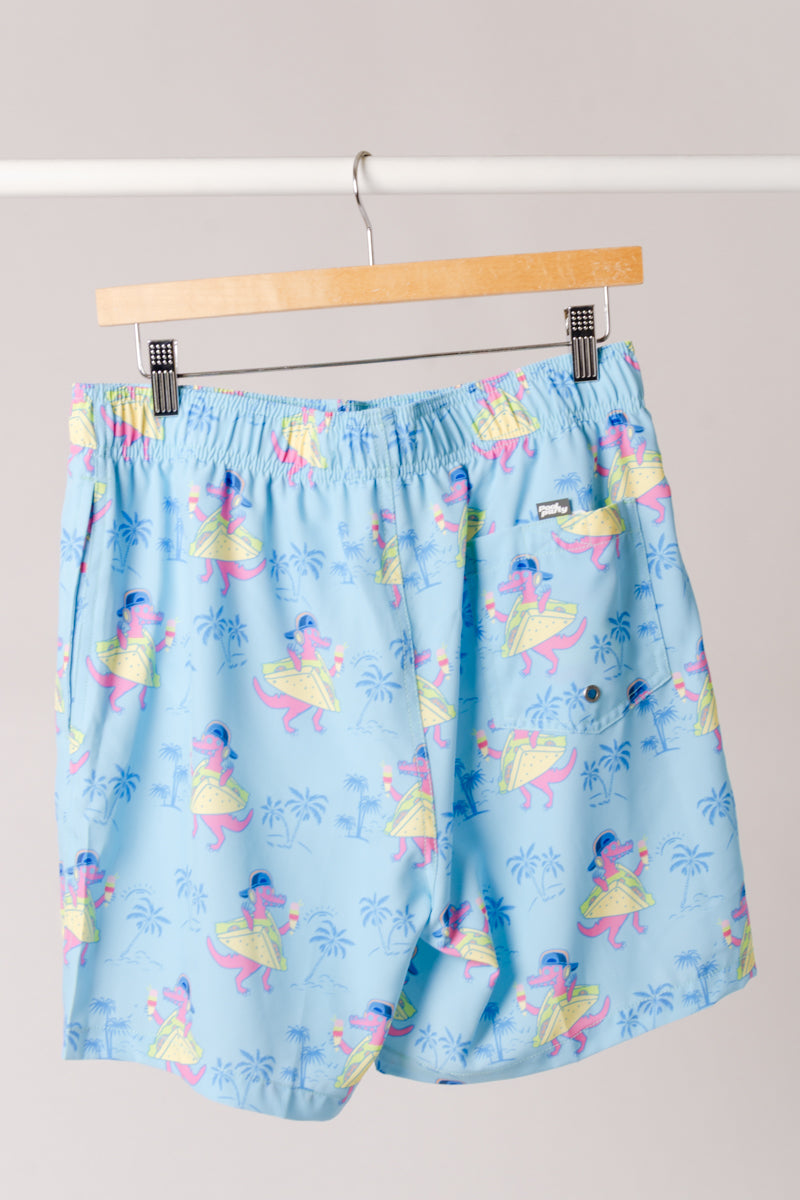 Dino Taco Swim Shorts - BLU