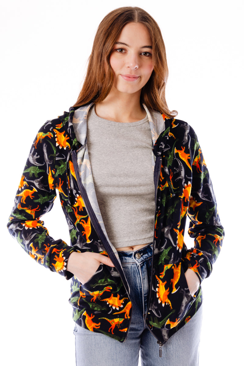 Dinosaur Zip-Up Hoodie