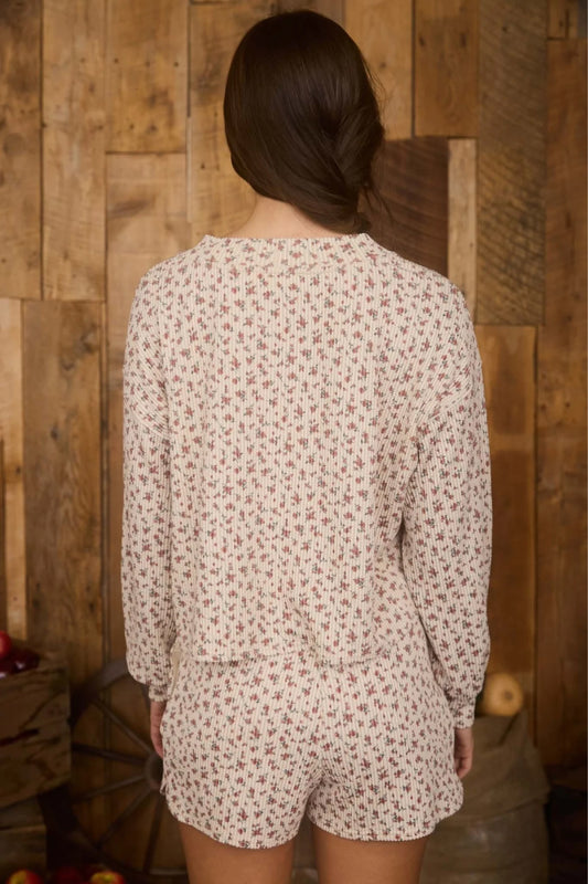 Ditsy Floral Cardigan - BRN