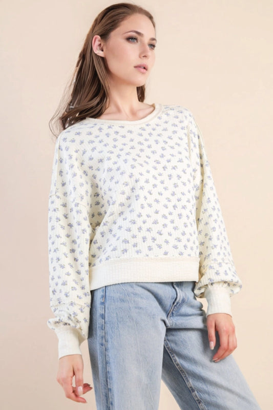 Ditsy Floral Sweatshirt - CRM
