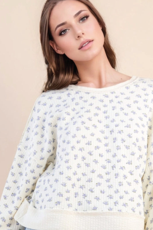 Ditsy Floral Sweatshirt - CRM