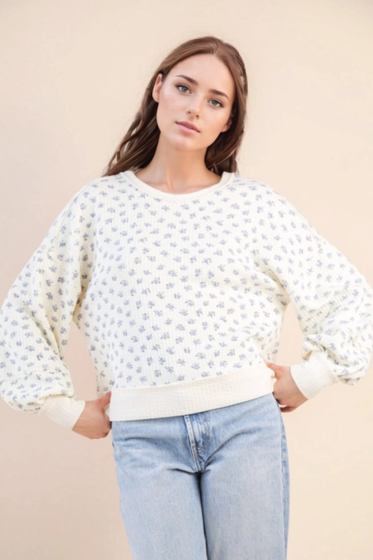 Ditsy Floral Sweatshirt - CRM