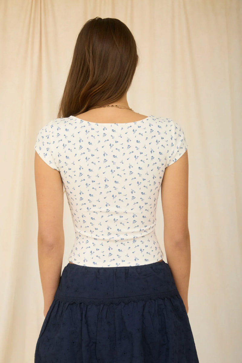 Ditsy Floral Top - IVR
