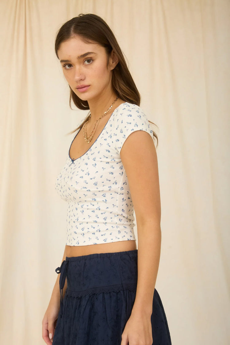Ditsy Floral Top - IVR