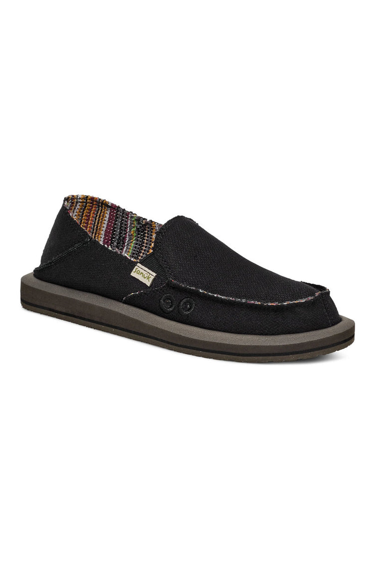 Donna Hemp Slip-On - BLK