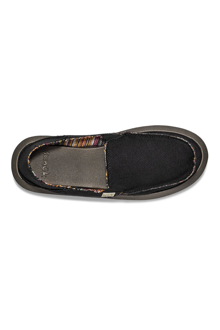 Donna Hemp Slip-On - BLK