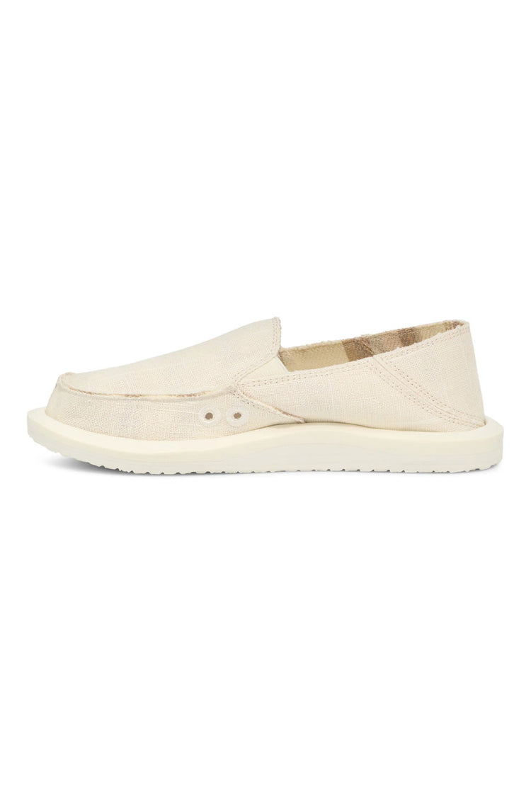 Donna Hemp Slip-On - White