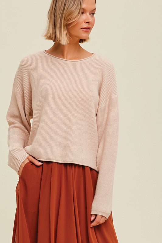 Drop Shoulder Sweater - MNK