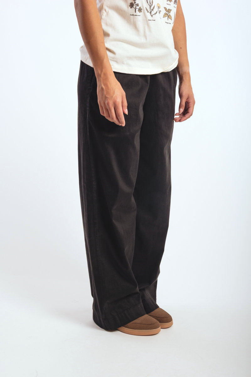 Twill Easy Pant - BLK