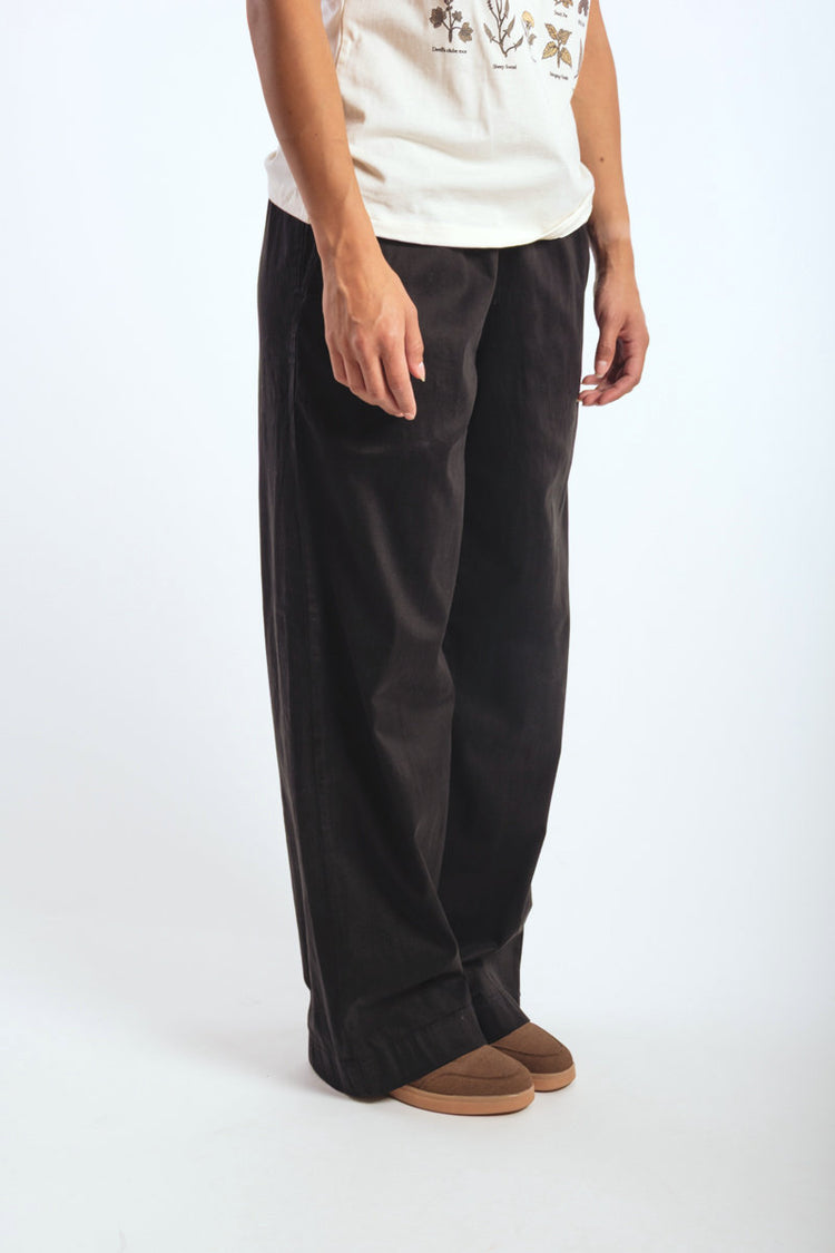 Twill Easy Pant - BLK