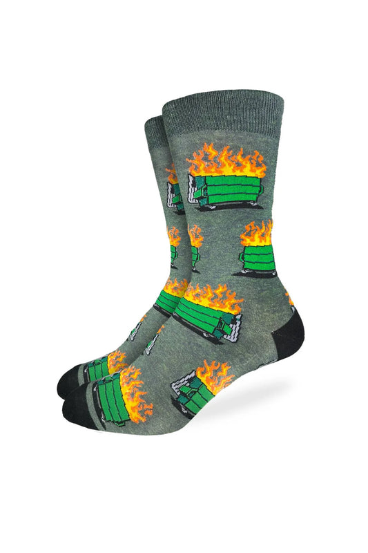 Dumpster Fire Socks - MUL