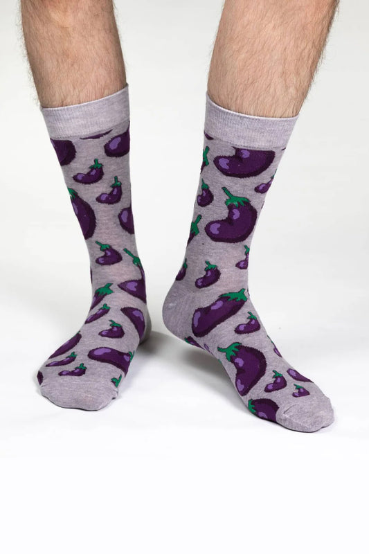Eggplants Sock - PUR