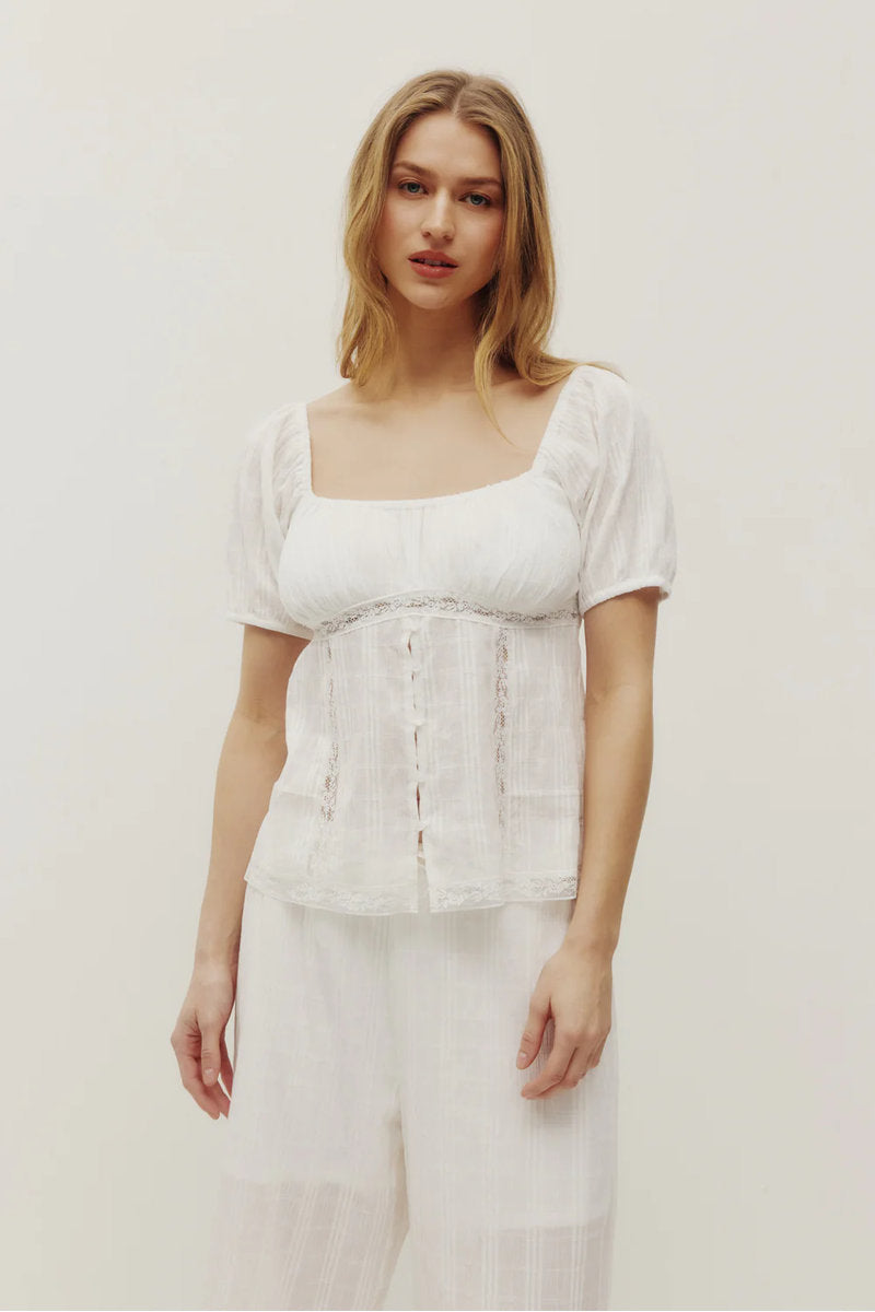 Elyna Peplum Top - IVR