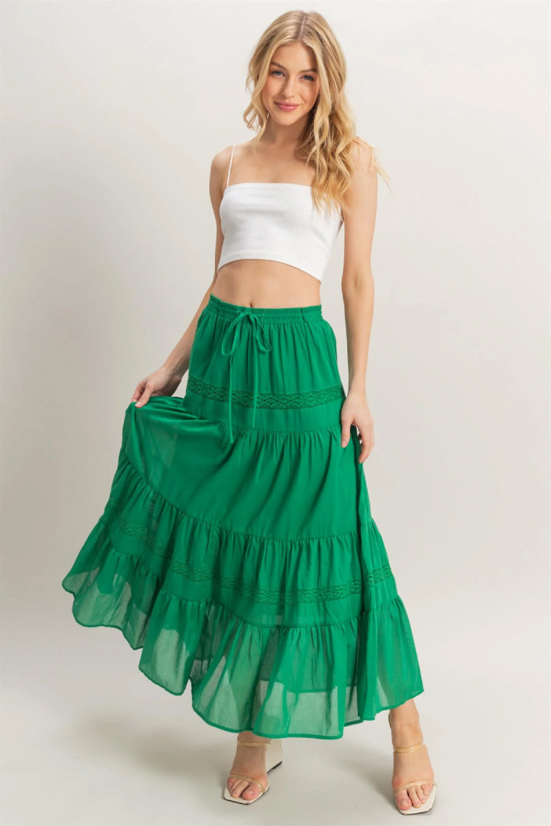 Esmeralda Maxi Skirt - GRN