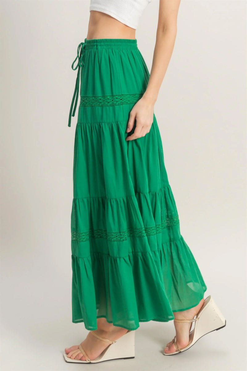 Esmeralda Maxi Skirt - GRN
