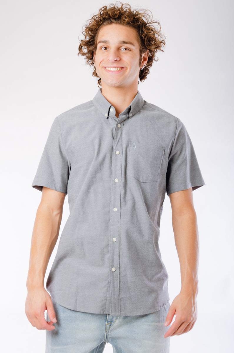 Everett Oxford Short Sleeve - BLK
