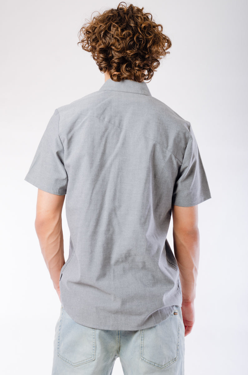 Everett Oxford Short Sleeve - BLK