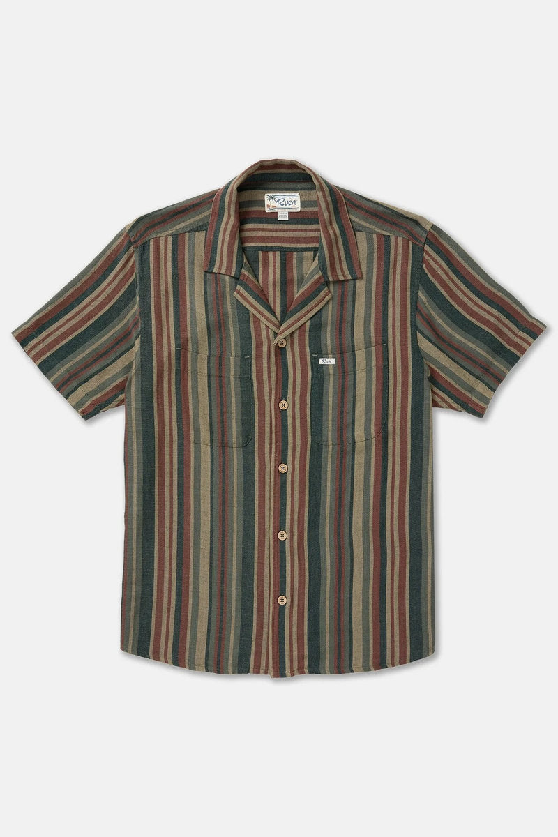 Exotica Stripe Short Sleeve Shirt - SAG