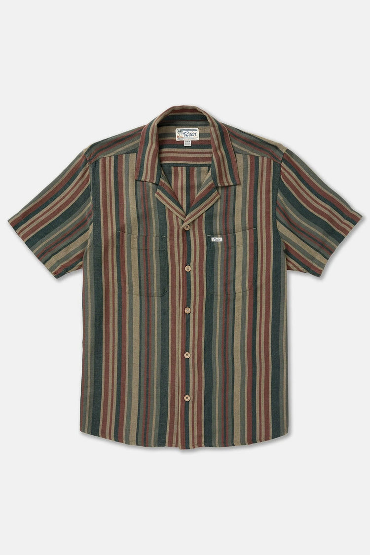 Exotica Stripe Short Sleeve Shirt - SAG