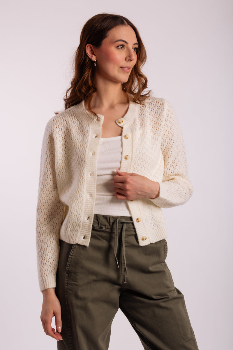 Eyelet Cardigan - CRM
