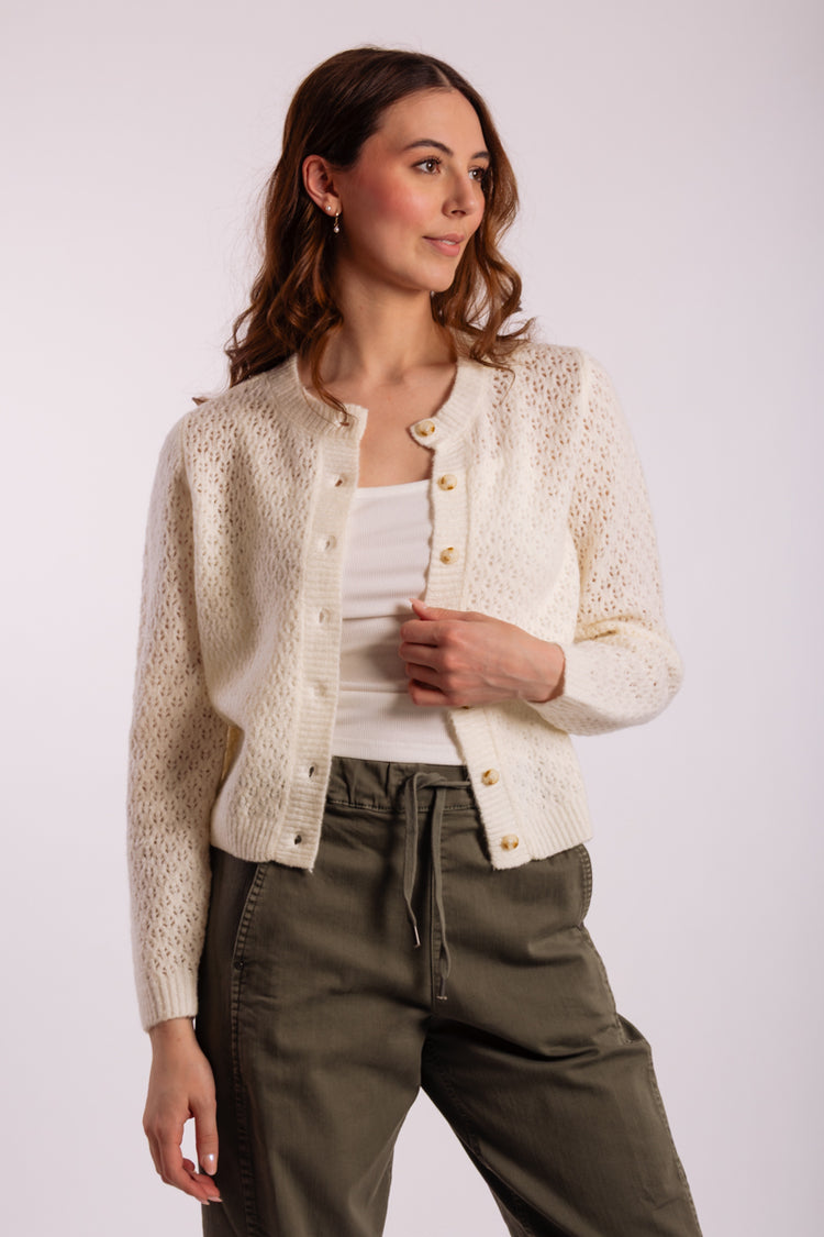 Eyelet Cardigan - CRM