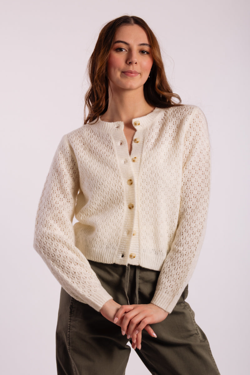 Eyelet Cardigan - CRM