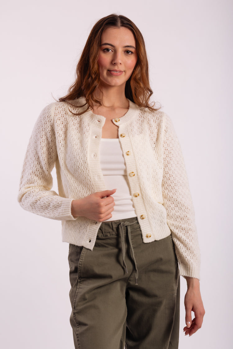 Eyelet Cardigan - CRM