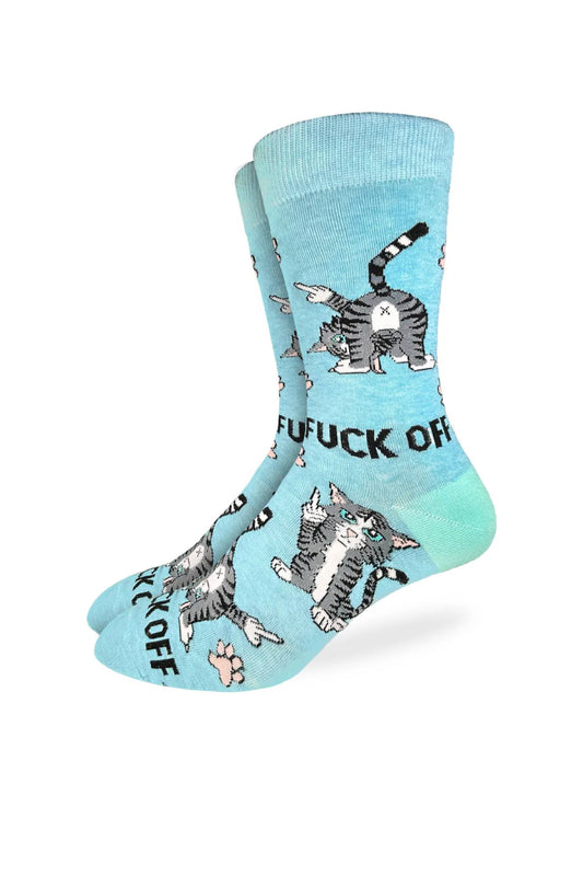 F* Off Cats Sock - BLU