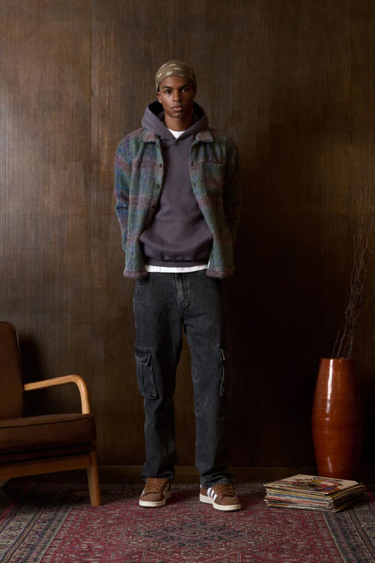 Faux Mohair Shirt - GRN