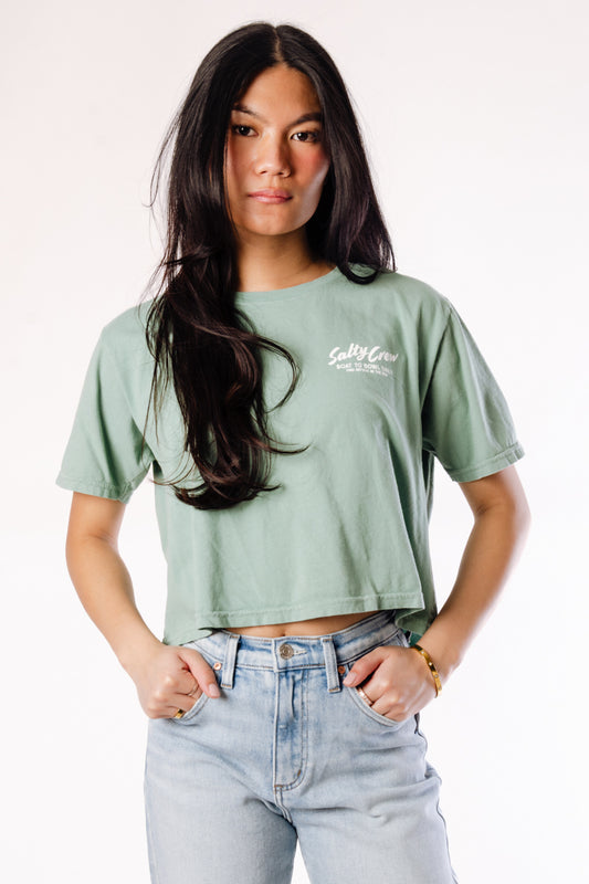 Fish Bowl Crop Tee - SAG