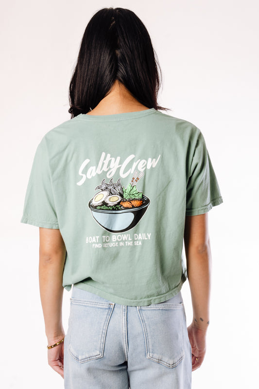 Fish Bowl Crop Tee - SAG